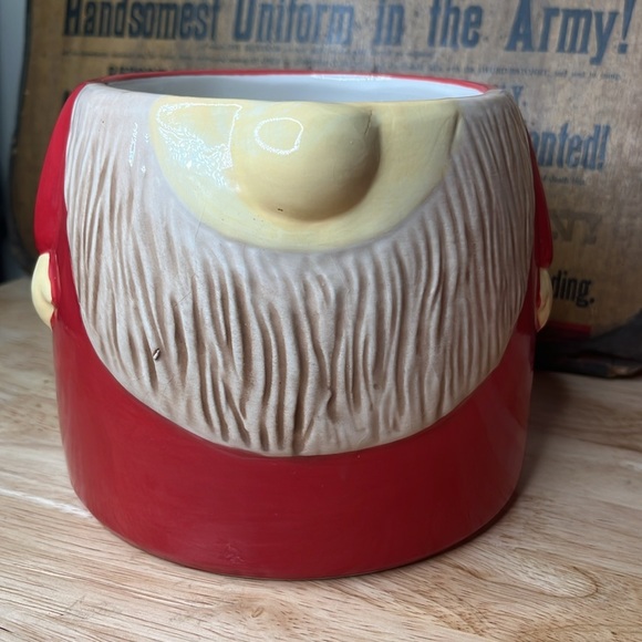 New santa Gnome Cookie Jar Lid Canister Container Red 8.5” - Picture 4 of 15
